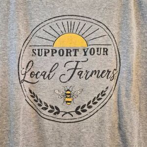 Support Your Local Farmers Beekeeping Shirt: Lg